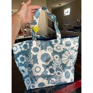 NWT A.U. “Raincoat Cotton” Lrg open Tote water resistant